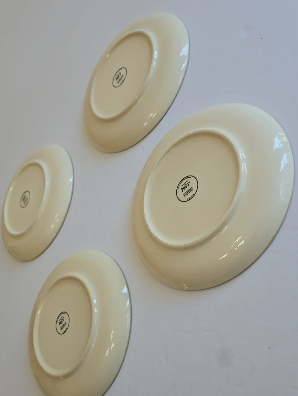 Pier 1 Set Of 4 Moody Blooms Floral Salad Plates Handpainted Ceramic Portugal